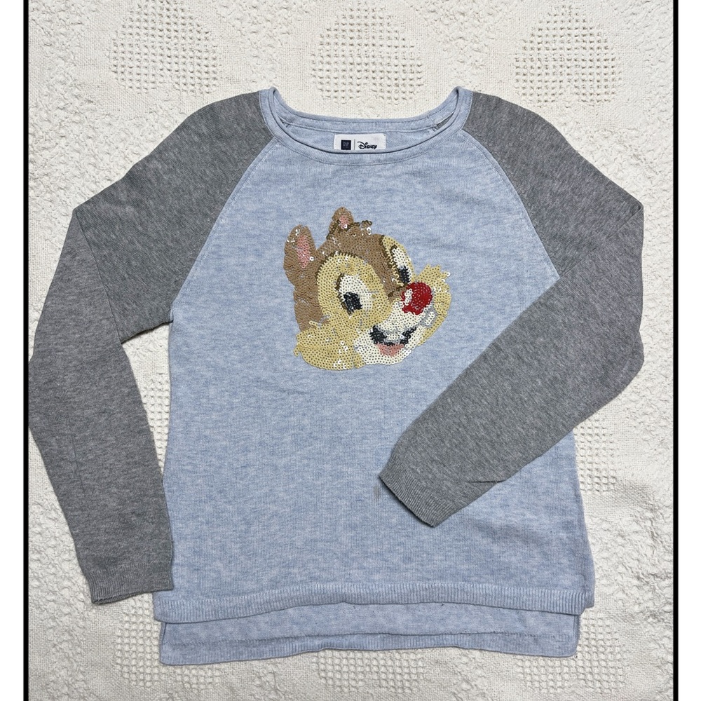 GAP Kids Gray and Blue Character Sweatshirt Size M(7-8)